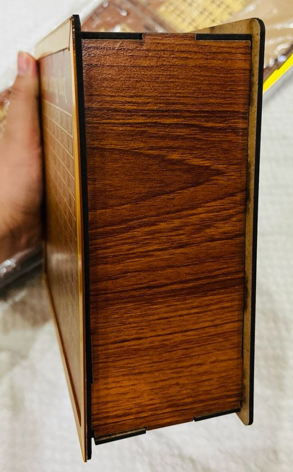 Umrah Saving Box – Box For Umrah Saving | Umrah Saving Box – Best Quality Umrah Saving Box – Umrah Saving Box Dark Brown, Wooden Money Box For Umrah – 210,000
